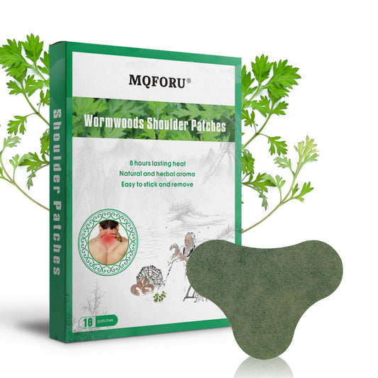 Mugwort Moxa Neck & Shoulder Patch – Deep Herbal Heat to Melt Away Tension and Discomfort